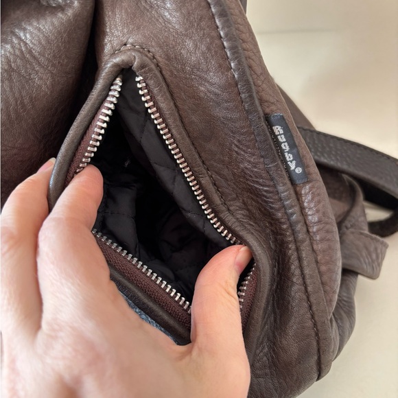 90’s Vintage Rugby North America (m0581) Brown Leather Backpack - Picture 8 of 8